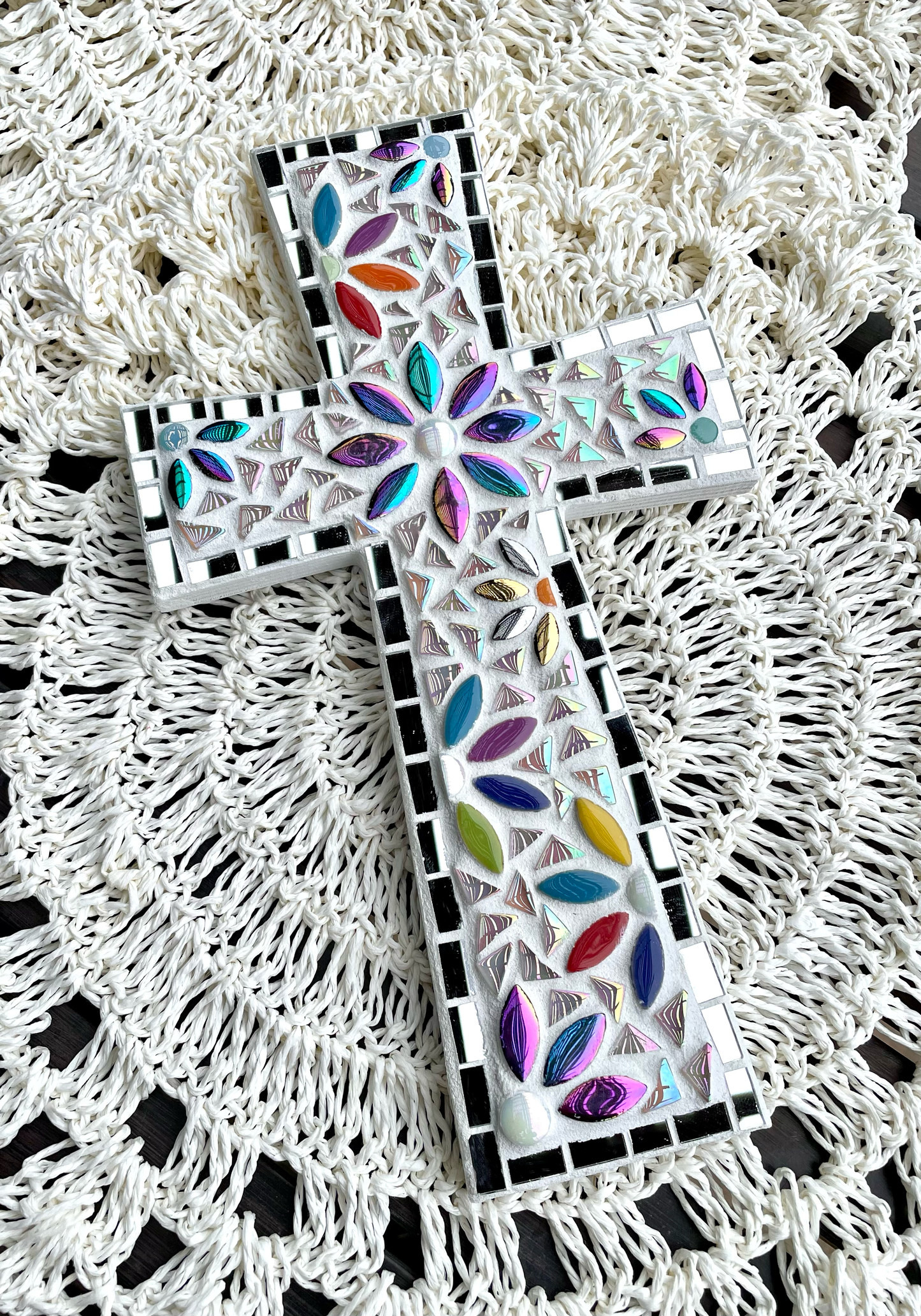 Mosaic Cross Handmade Religious Decor