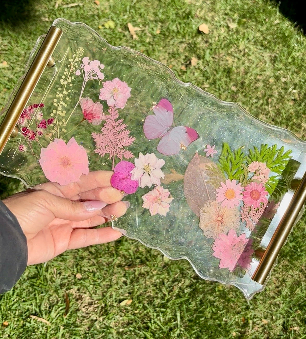Handmade Dried Flower Tray