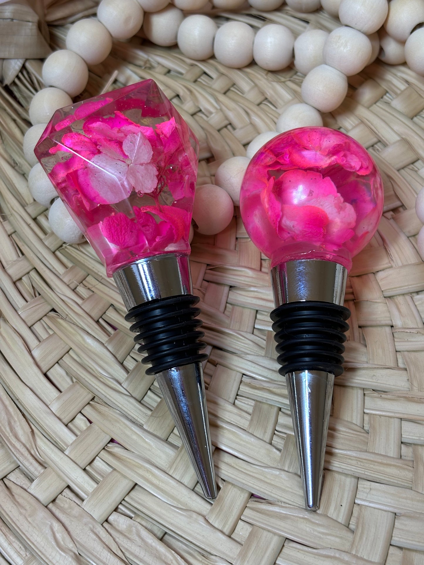 Handmade Floral Wine bottle Stopper