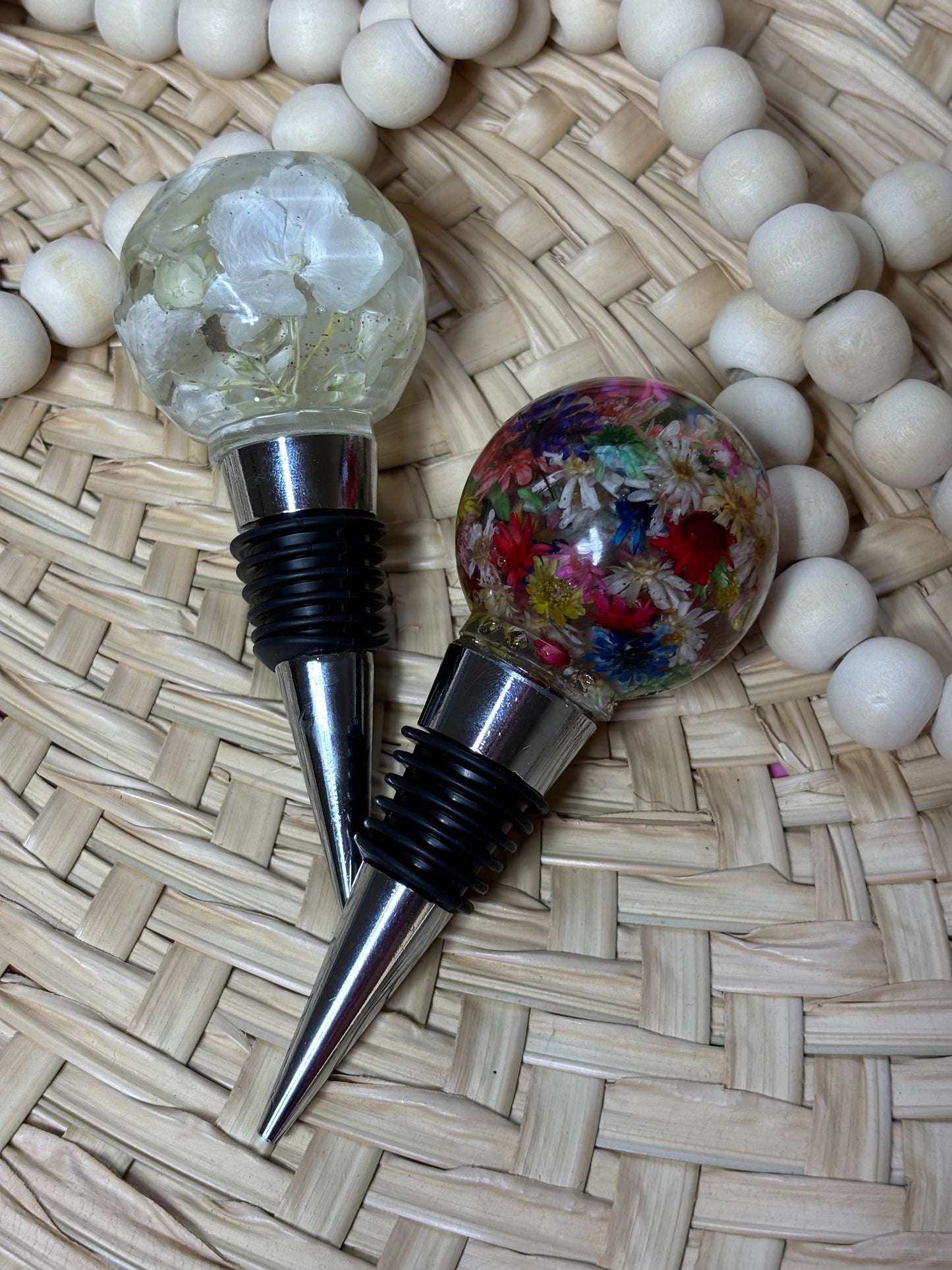 Handmade Floral Wine bottle Stopper