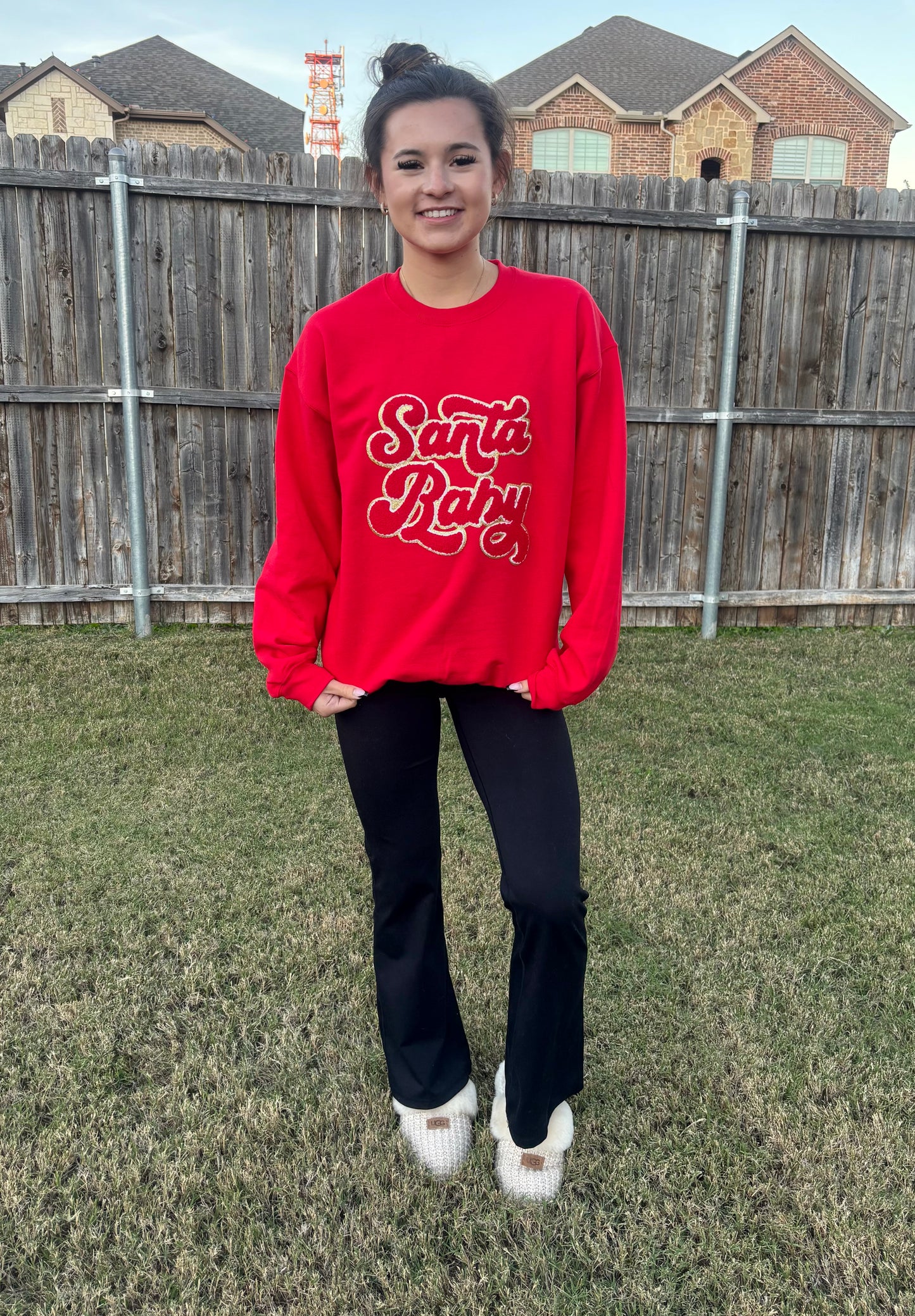 Santa Baby Sweatshirt Red
