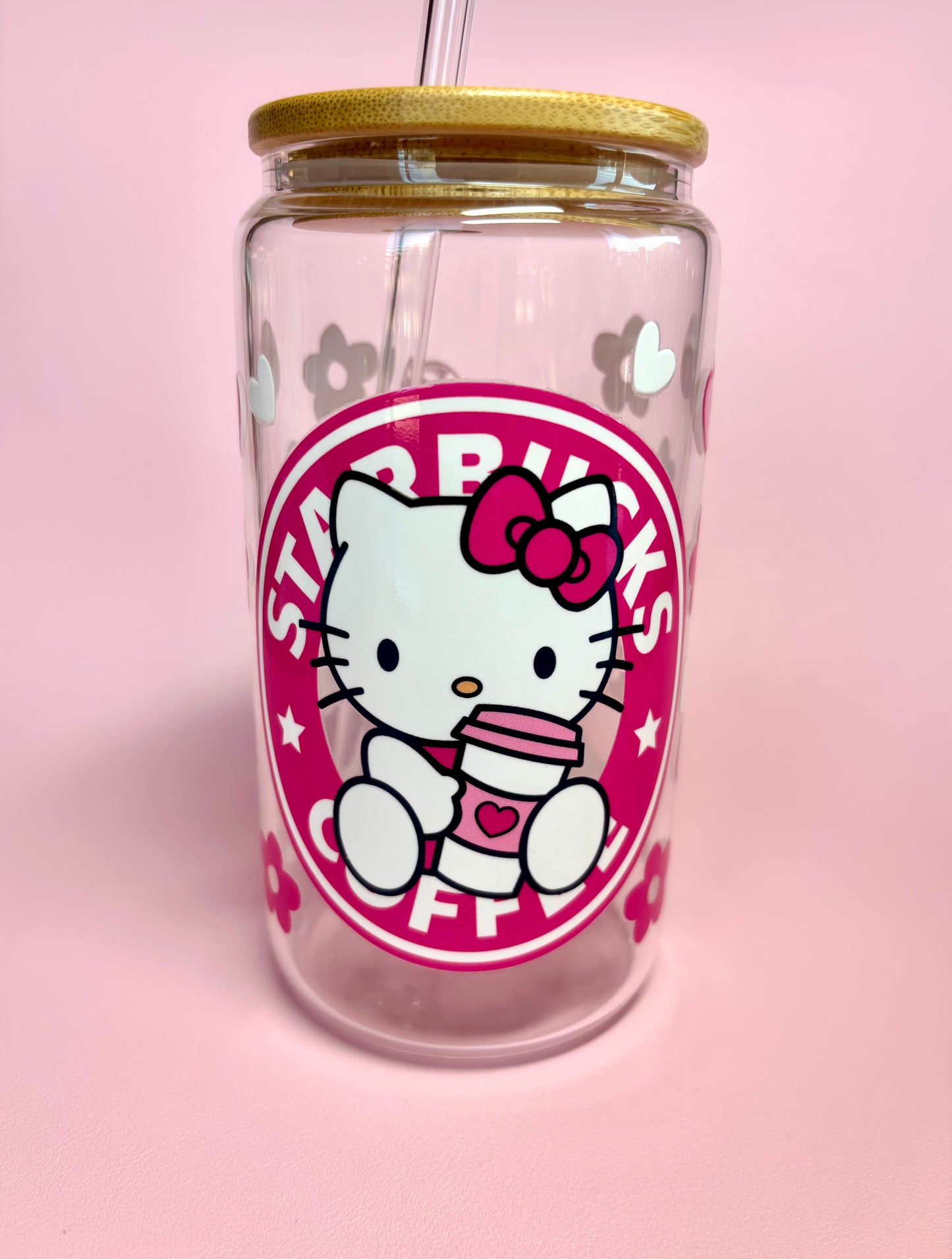 Cute Glass Cup Kitty
