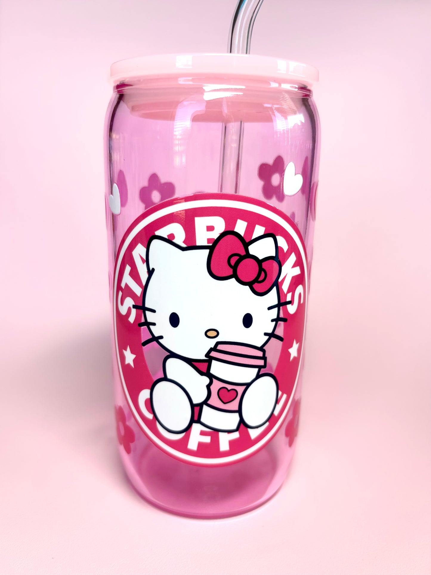 Cute Glass Cup Kitty