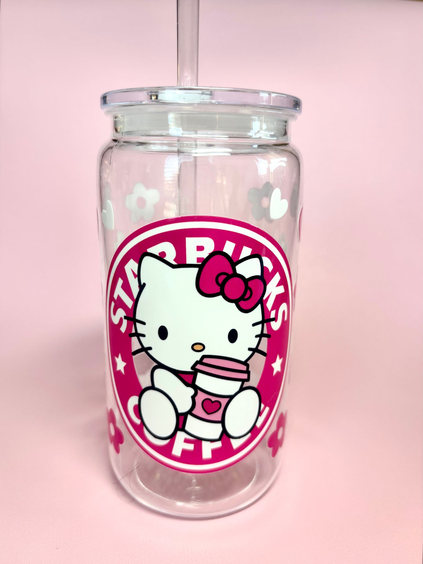 Cute Glass Cup Kitty