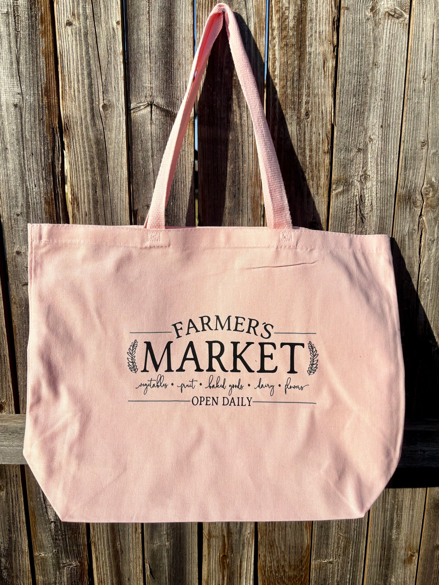 Pink Tote Bags Pink Farmers Market Tote Bag