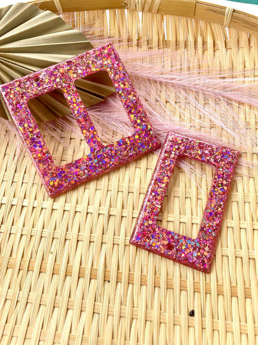 Light Switch Cover Glitter Pink