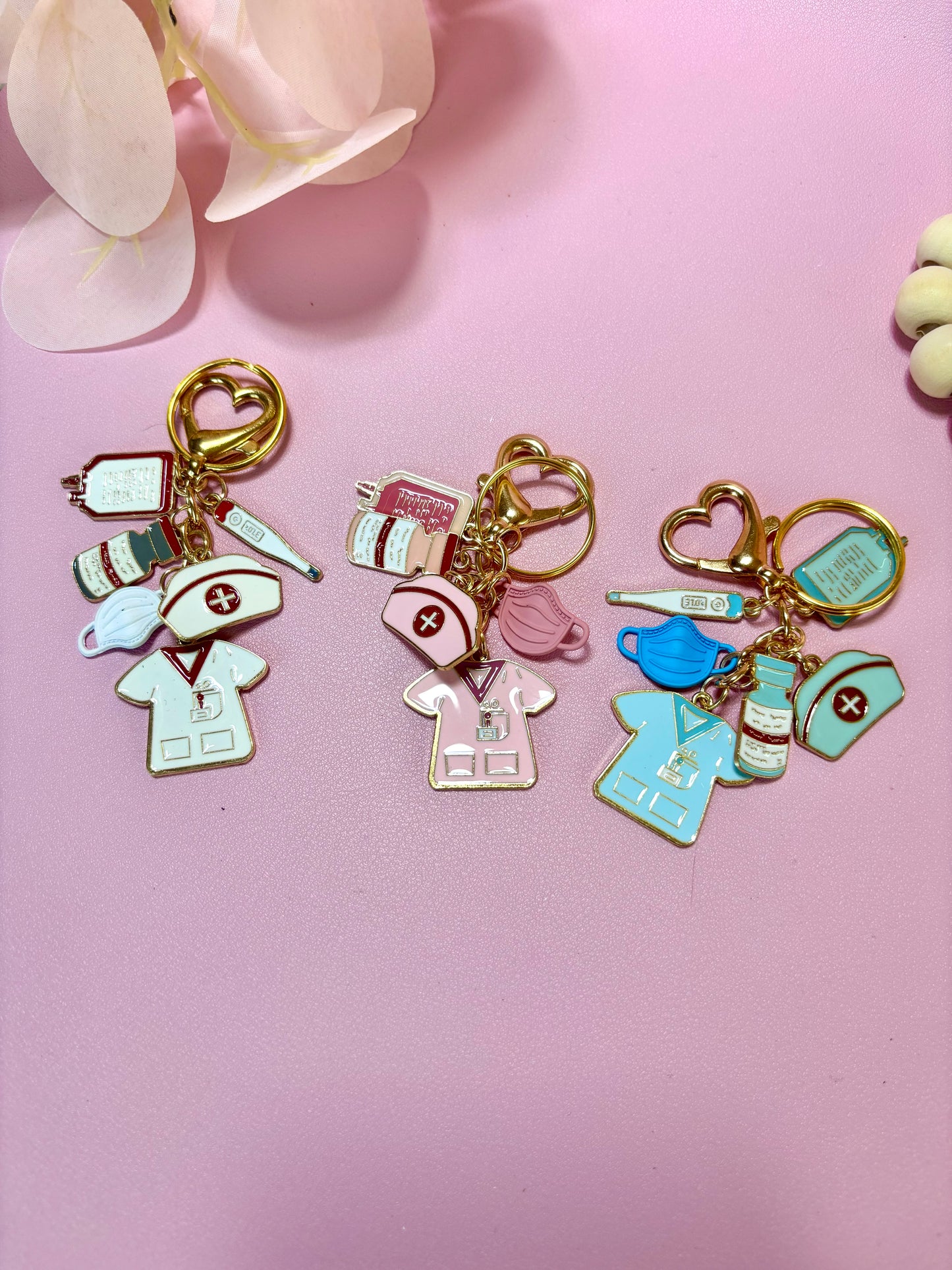 Bag Charms Keychain Nurses