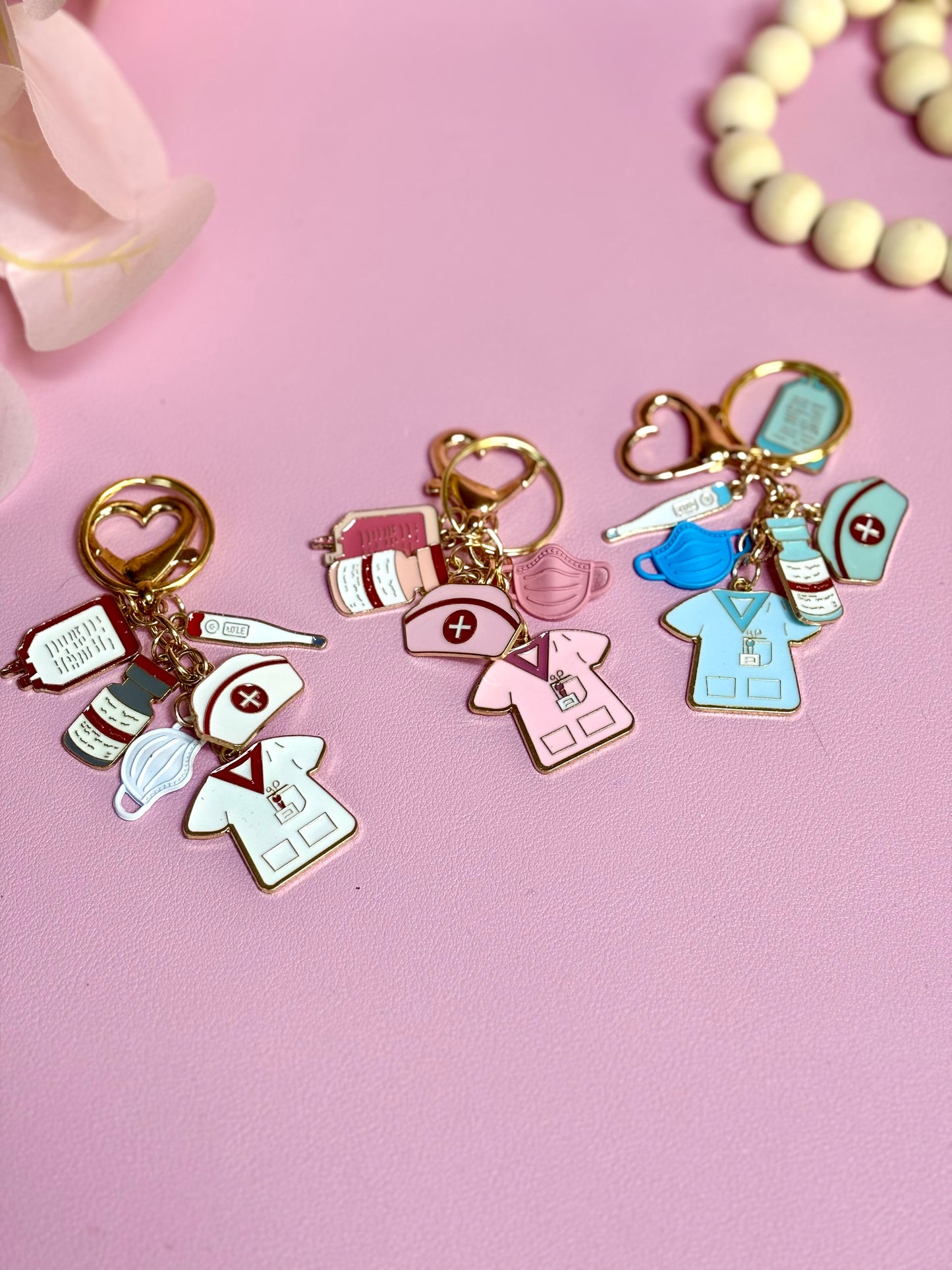 Bag Charms Keychain Nurses