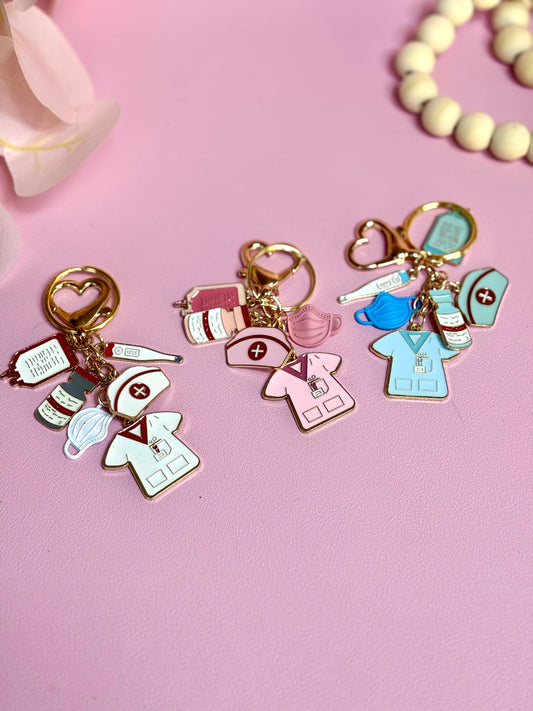 Bag Charms Keychain Nurses