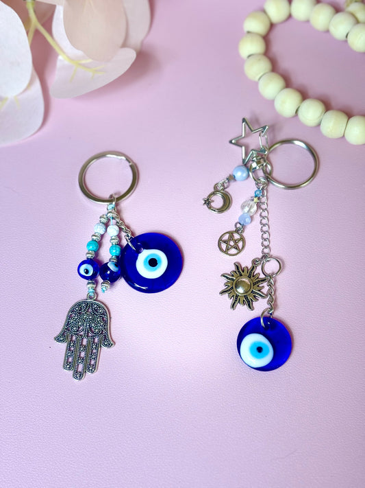 Evil Eye Bag Charm Keychain