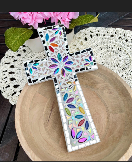 Mosaic Cross Handmade Religious Decor