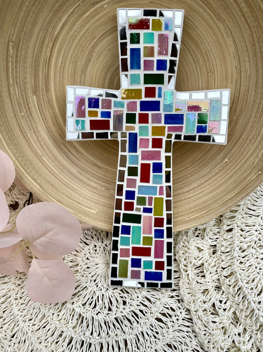 Mosaic Cross Handmade Religious Decor